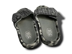 Hey Dude Phoenix Slides Gray Camo Youth Y1 L2 Slip On Shoes