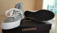 Chuck Taylor Zip Back Hi – Gray – Size 5.5/Euro 38)