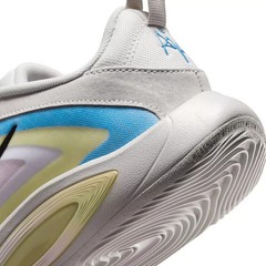 Nike Kids Size 7Y A’One GS Low Top Basketball Shoes Grey/Green/Blue HF7001-002