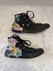 Converse Notebook Print Chuck Taylor All Star Hi Top Sneaker Youth Sz 1 Shoe