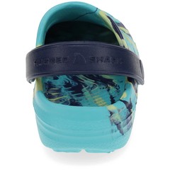 Rugged Shark Big Kid Size 4 Eva Lined Slip-On Medium Width Blue Clogs NEW