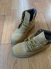 Timberland Wheat Nubuck Size 4 Waterproof Work Boots Tan construction Jordans