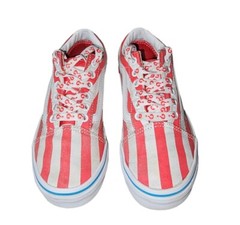 Vans Shoes Kids Size 3 Red & White Stripes Where’s Waldo? Old Skool Sneakers