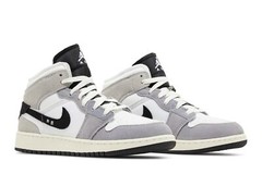 Nike Air Jordan 1 Mid SE Craft GS Inside Out Cement Grey FD9091-002