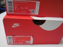 Size 7 (Y) – Nike Cortez Basic SL Low Black & White