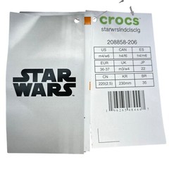 Crocs x Star Wars Brown Chewbacca Jibbitz Fuzzy Lined Clogs Size W6/M4 – New
