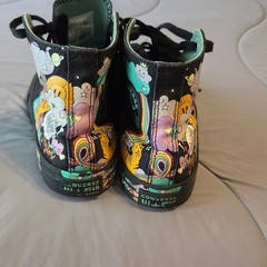 Converse Chuck Taylor All Star Psychedelic Hoops Graphic Black High Tops Size 2