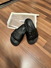 Dolce&Gabbana Bambino Slides All Black Size 29/30 Size 12