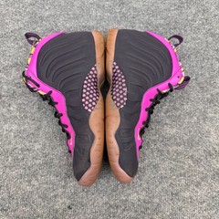 Nike Little Posite One Purple Black High Top Sneakers DQ6210 500 Youth Size 6.5