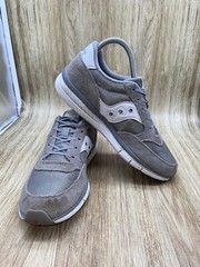 Saucony Jazz Lite Size 5.5M Yourh Gray White Athletic Comfort Running Sneakers