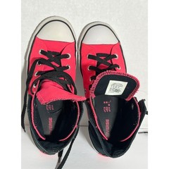 Converse Chuck Taylor All Star High Top Neon Pink Black Sneakers Y2K Streetwear