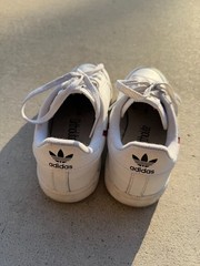 Adidas Originals Continental 80 – White – Big Kids Shoes US Size 3 – GOOD
