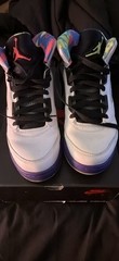 Jordan Air Jordan 5 Retro GS DB3024-100 White/Purple/Black US 7Y EU 40 Bel-Air