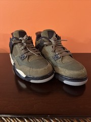 Jordan 4 Retro SE Craft Olive Green Size 5Y Youth Brand New No Box