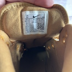Nike Youth Size 3Y Manoa Leather Wheat/Black Model BQ5373-700