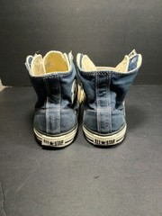 Converse Blue Grey Peel Back High Top Sneakers Shoe Juniors 6 Hip Hop Womens 7.5