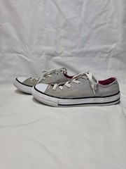 Converse Chuck Taylor All Star Low Top Sneakers Youth Size 3, Light Grey Pink