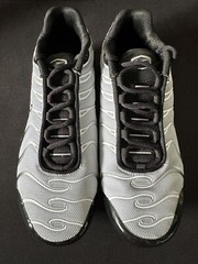Nike Air Max Plus GS Black Metallic Silver Youth Sz 5.5y Women 7 New CD0609-018