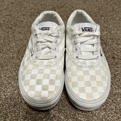 VANS Checkerboard White And Tan Youth Size 1