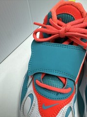 Nike Air Max Speed Turf GS BQ9632-101 Bright Turquoise Crimson Size 4Y Dolphins