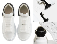 Alexander McQueen Kids Crystal Embellished Oversized Sneakers Schuhe Shoes 28
