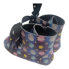 Spellbound Lightweight Ankle Boots Girl’s Kid Size 13 Purple Stars Moons Galaxy