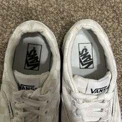 VANS Checkerboard White And Tan Youth Size 1