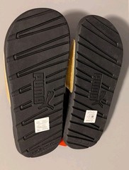 Puma Cool Cat Glitz Slide Sandal – Kids Size 4 4C – Black and Gold