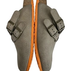 Birkenstock Boston Kids Clogs Size 33 Taupe Gray Nubuck Leather boho cozy