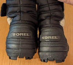 SOREL Little Kid’s Snow Commander Insulated Boots, Black/Charcoal Sz US 7