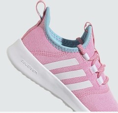 Adidas Big Kids Size 2 Cloudfoam Pure 2.0 Running Shoe Pink/White/Blue GY4495
