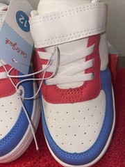 Cat & Jack “JAID” Sneakers Red White Blue Green Yellow Tennis Shoes Size 12