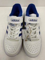 Adidas Forum Low C White Royal Blue Hook Loop Elastic Lace Little Kids Size 12K
