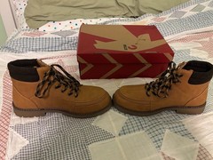 Billy Footwear Adaptive Zipper Lugs II High Top Brown Faux Leather Sneakers sz 6