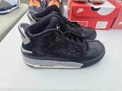 Jordan Air Jordan Dub Zero GS Mid Top Sneakers Black Gray White 6Y