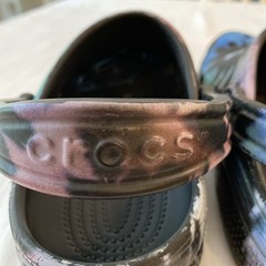 Crocs Classic Clog M4 W6 Tie Dye Black/Multicolor Slip-on Iconic Comfort