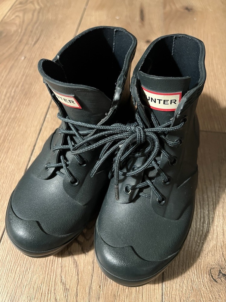 Hunter Boots Kids Size 12 B 13 G Navy Blue Lace up Rain Winter Shoes