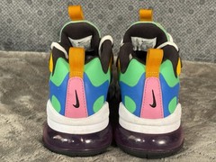 Nike Air Max 270 React Shoes Youth Size 4Y Multicolor Rainbow Running CU4668-001