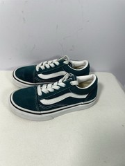 Kids VANS Off The Wall OLD SKOOL Deep Teal Skateboard Sneakers Size 12