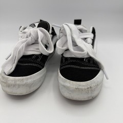 Toddlers Authentic Vans Shoes Size 12 (Black And White)