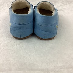 Lands End Slipper Youth Sz 5M Blue Peanuts Snoopy Woodstock Fur Glow In The Dark
