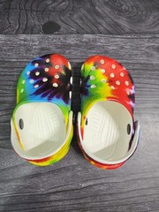 Crocs Classic Tie Dye Graphic Clog K Multicolor Unisex Kids US C10 205451-90H
