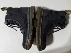 Dr. Martens Doc Combs Combat Full Zip/ Lace Up Boots Youth Kids 12 Canvas Black