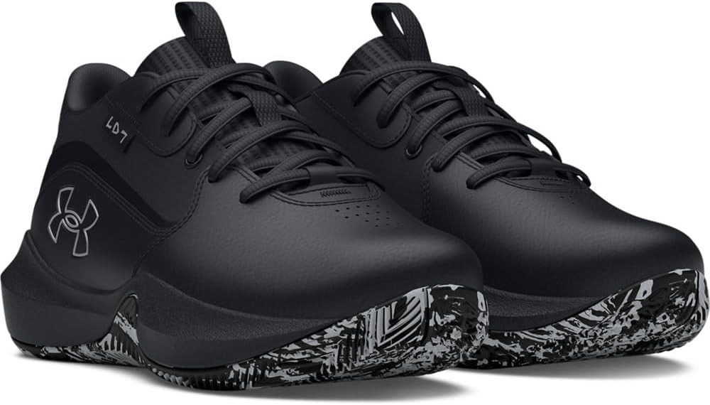 Under Armour Unisex Pre School Lockdown 7,Black/Black/Metallic Silver, 11K, US