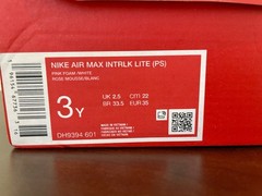 Kids Nike Air Max Interlock Lite Low Pink Foam White 3Y – DH9394 601 – NIB