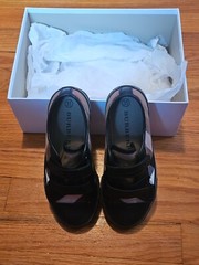 BURBERRY Markham Check Grip-Strap Sneaker N7022 Kids Size 31