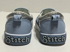 Ground Up Disney Lilo Stitch Silver Glitter Slip On Shoe Sneaker Youth 3 NWOT