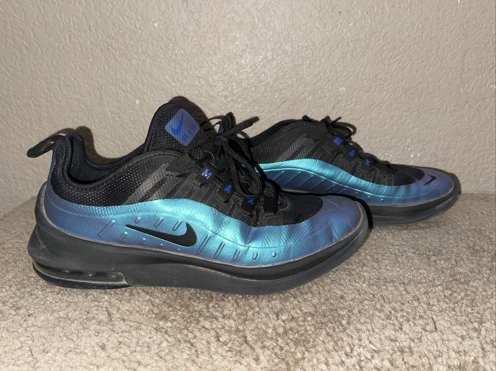 Nike Unisex Kids AH5222-007 Air Max Axis Prem Black Blue Sneaker Shoes Size 6 Y