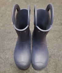 Crocs Handle It Lightweight Rain Boots Size J3 Blue Kids