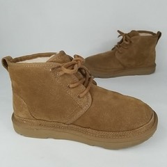 UGG Neumel II Kids Ankle Chukka Boots Size 3 Chestnut Suede 1017320K